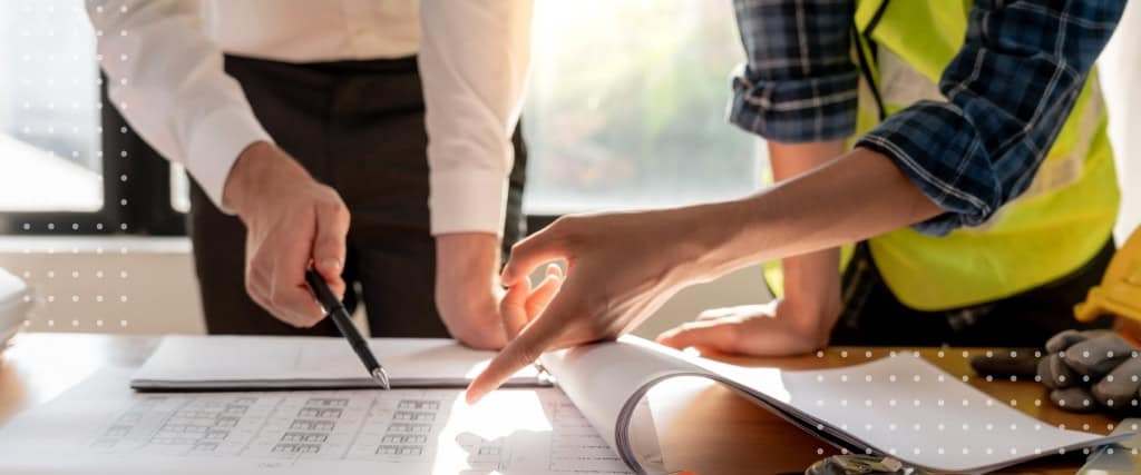 Contractor and owner review construction allowance in the contract