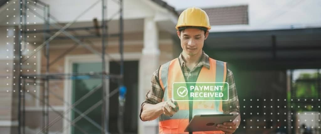 Construction contract payment method payment received by gc