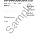 <p  agreement for large projects with GMP. Cost-plus payment; adopts A201-2017 General Conditions.</p>