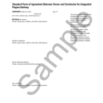 <p class="related-documents-description">Owner-contractor agreement for integrated project delivery (IPD). Includes GMP amendment; adopts A295 General Conditions.</p>