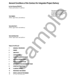<p class="related-documents-description">General Conditions for integrated project delivery (IPD). Coordinates owner, architect, and contractor roles.</p>