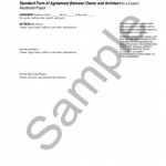 <p class="related-documents-description">Custom residential agreement. Based on B101; includes basic, supplemental, and additional services.</p>