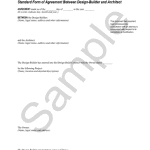 <p class="related-documents-description">Design-builder and architect agreement. Flexible scope; supports multiple service scenarios.</p>