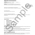 <p class="related-documents-description">Licensing agreement for digital data use. Grants limited rights, sets transmission rules, and protects intellectual property.</p>