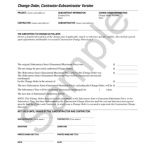 <p class="related-documents-description">Change Order form for contractor and subcontractor. Records agreed changes to scope and cost.</p>