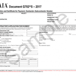 <p class="related-documents-description">Subcontractor payment application form. Tracks work completed, retainage, and change orders.</p>