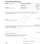 <p class="related-documents-description">Consent of Surety to Final Payment. Used with G706 when a bond is required.</p>
