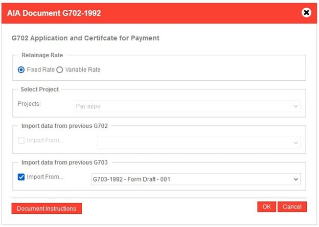 How to complete the g702 payment application 2