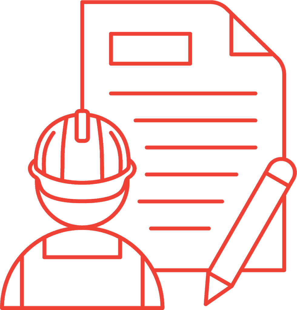 Illustration of ACD operations with a person, document, and pencil.